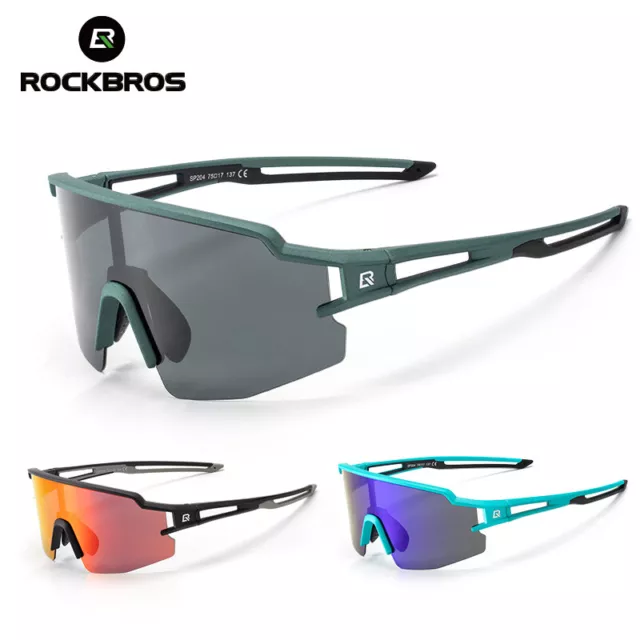 ROCKBROS Bike Cycling Sunglasses Polarised Bicycle Sports Glasses Eyewear UV400