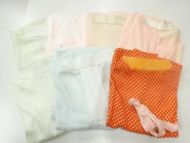 35975# Japanese Kimono / Antique Juban / Set Of 7