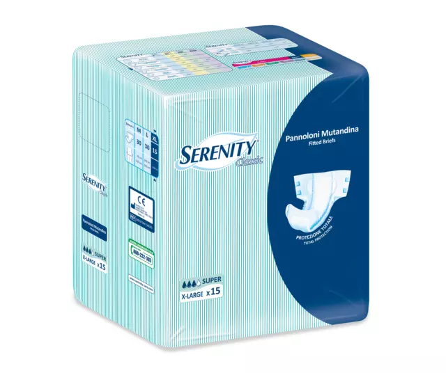 Serenity Clásico Anti Deslizante Super 15 Incontinencia A Bragas para Ancianos