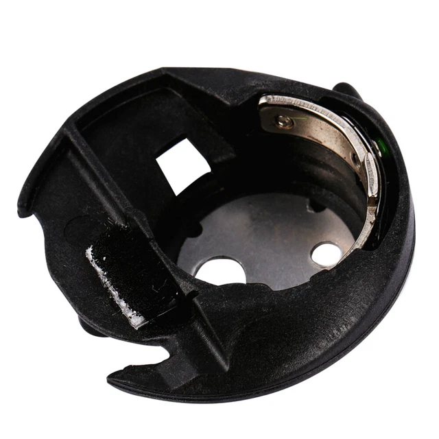 Cápsula de bobina para máquinas de coser plástico carcasa metálica parte de la máquina de coser Black