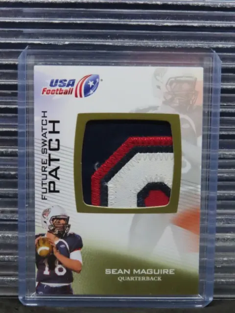 2012 USA Football Sean Maguire Future Swatch Letter Patch RC #FS-42