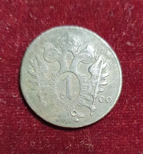 RDR Österreich 1 Kreuzer 1800 E Franz Josef II., Kupfer Böhmen #600