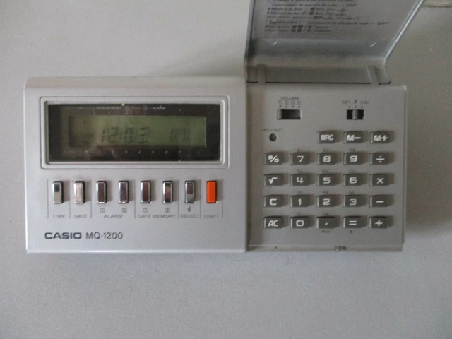 RARE CALCULATRICE VINTAGE CASIO SL-410 solaire ancienne fonctionne made