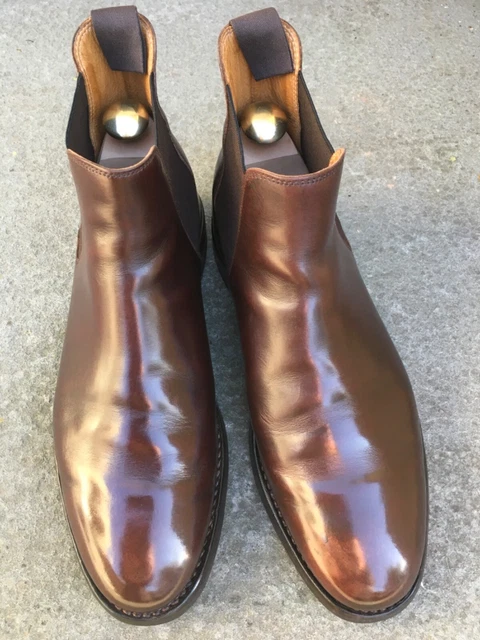 CROCKETT JONES Chelsea in dark brown antique nubuck UK 1/2 E