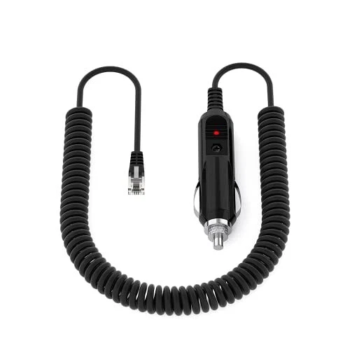 Radar Detector Coiled Power Cord for Escort Uniden Beltronics Valentine - 12V