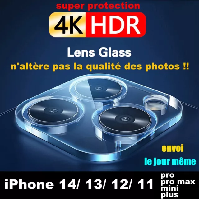 Vitre Verre Appareil Photo iPhone 15 14 13 12 11 Pro MAX Camera Lens Protection