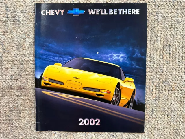 2002 Chevrolet Car Full Line Dealership Brochure Book Corvette Z06 Camaro Impala