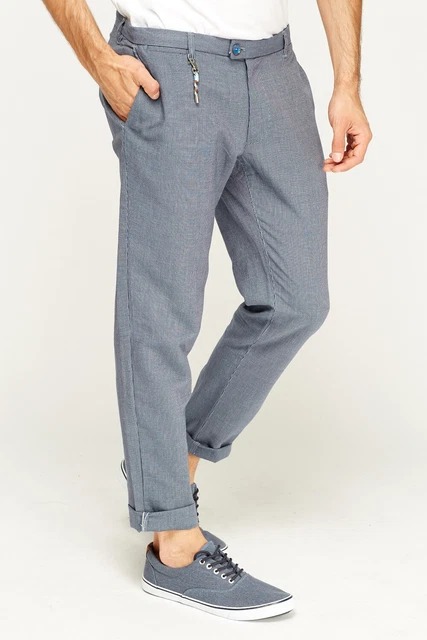 STRIPED TROUSERS WITH CUFFED HEMS  Ecru  Black  ZARA India