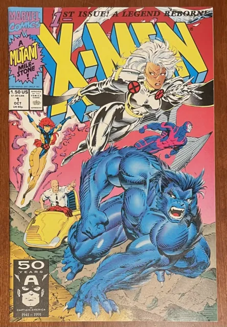 X-Men #1 - Cover A - Beast Storm Professor X Jean Grey October 1991  Marvel