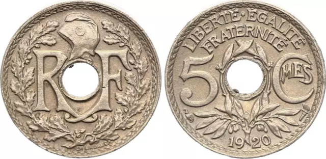 5 Centimes, Lindauer - Petit Module - 1920