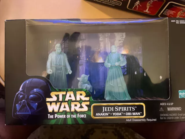 Star Wars POTF2 Cinema Scenes Jedi Spirits Set (Anakin, Yoda, Obi-Wan)