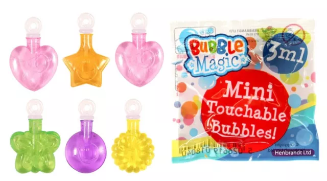 12 Mini Catchable Bubbles - Pinata Toy Loot/Party Bag Fillers Wedding/Kids