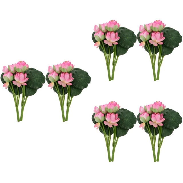 6 piezas Flores Artificiales Decoración Boda Simulación Decorativa