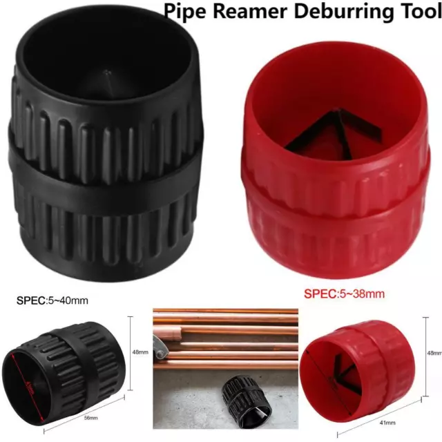Universal Pipe Reamer Deburring Tool Plastic Tubing Chamfer Tool for Inner Outer