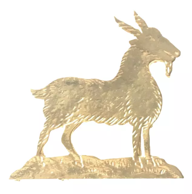 Goat Emblem Orange Lodge Order Gold Gilt Plated for Collarette Sash