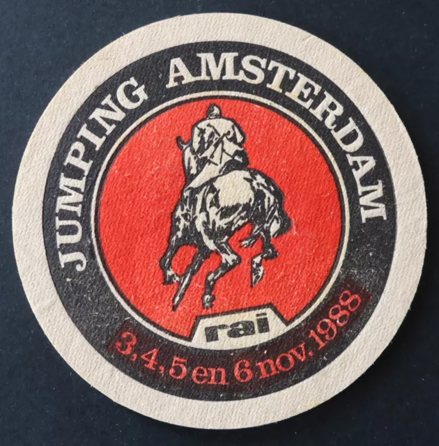 Ancien sous-bock bière HEINEKEN Jumping Amsterdam 1988 coaster 25