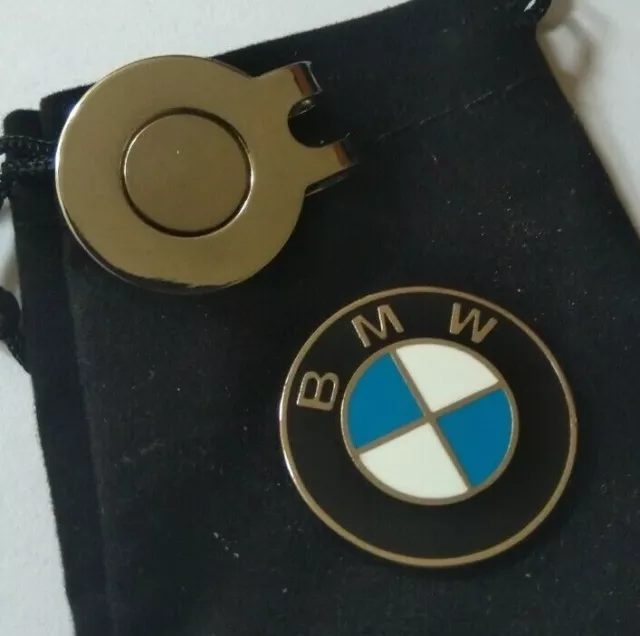 1 Inch (25mm) BMW golf ball markers - Free hat clip & Pouch
