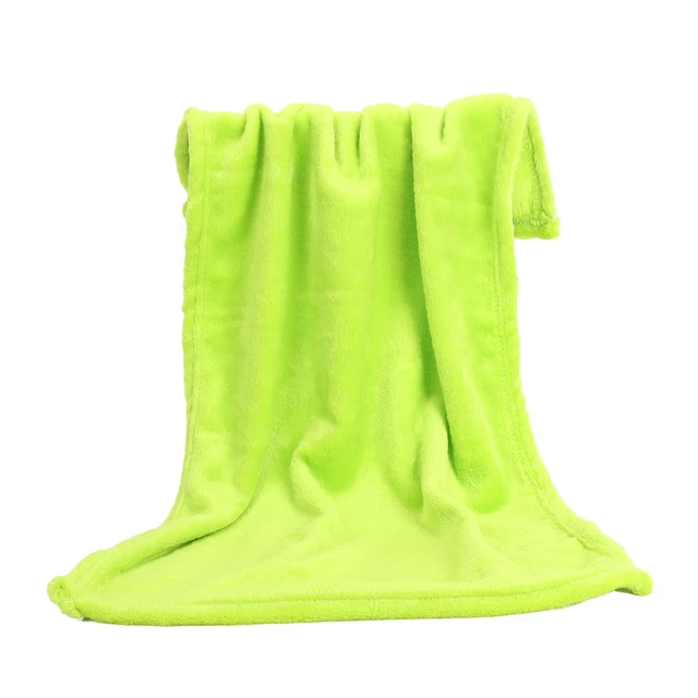 Plain Blankets Fuzzy Shaggy Plain Fleece Blankets Accessories Multifunctional