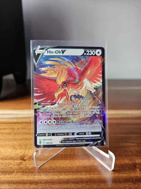 Ho-Oh V 187/195 Full Art Ultra Rare Silver Tempest Pokémon TCG NM