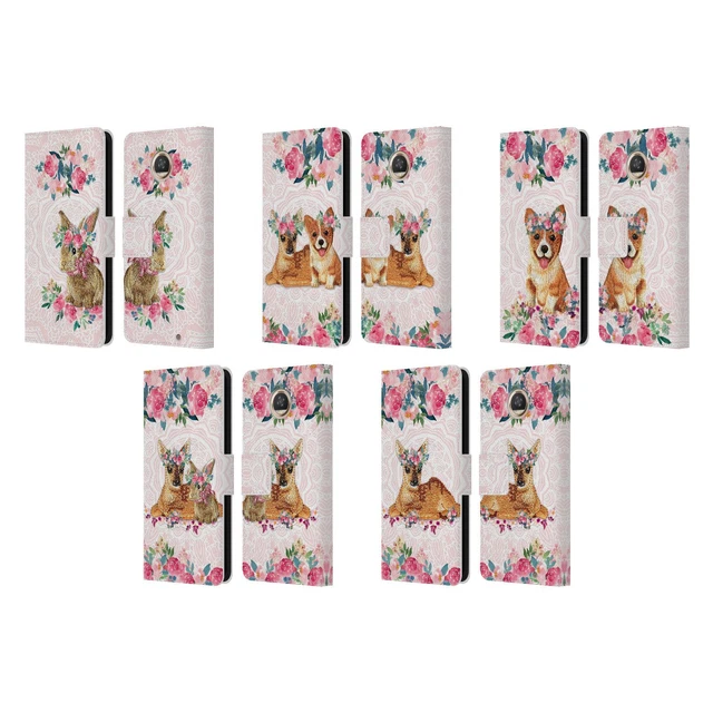 Official Monika Strigel Flower Friends 2 Leather Book Case For Motorola Phones