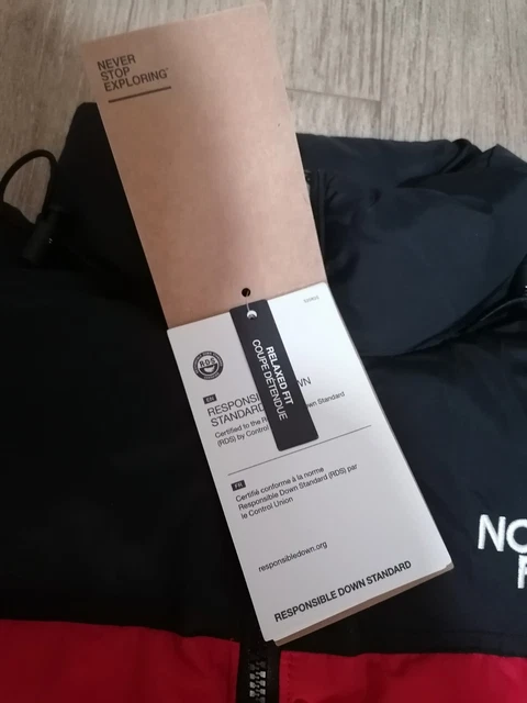 Giubbotto Piumino uomo donna the north face Nuptse 700 ROSSO TAGLIA S 5