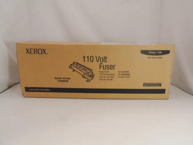 NEW Sealed GENUINE Xerox Phaser 7760 110 Volt Fuser 115R00049