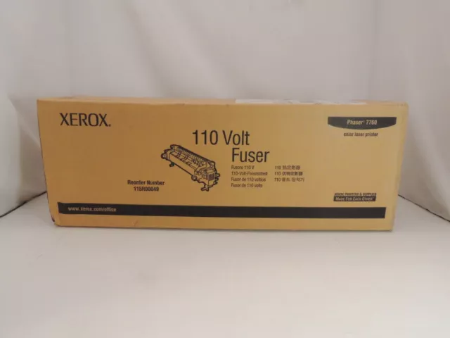 NEW Sealed GENUINE Xerox Phaser 7760 110 Volt Fuser 115R00049