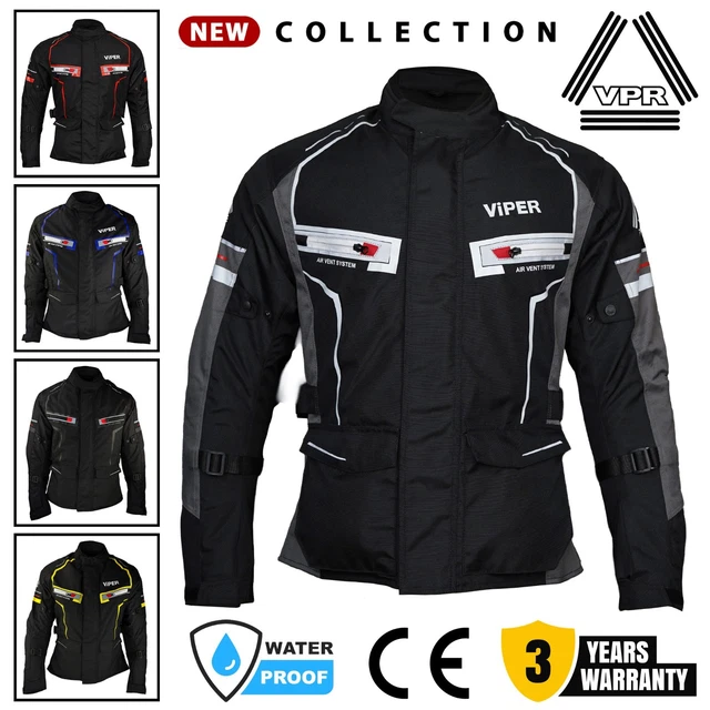 Veste Moto NORMAN Textile Imperméable - Cordura 600D - Protections CE - Réfléchissante - Toutes Saisons