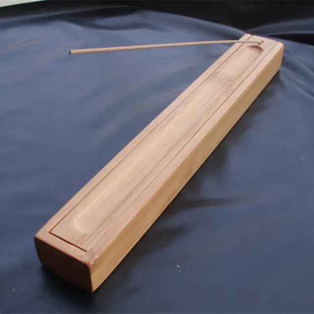 Bamboo Incense Stick Holder With Ash Catcher Burner Joss Incense Stick Stand Box