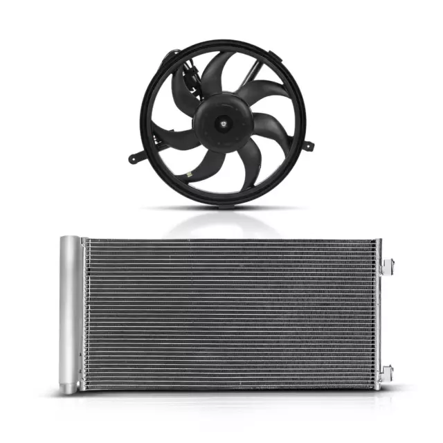 Condenseur à Air + Ventilateur de Radiateur pour Mini R56 R57 R55 R60 R58 R61 2