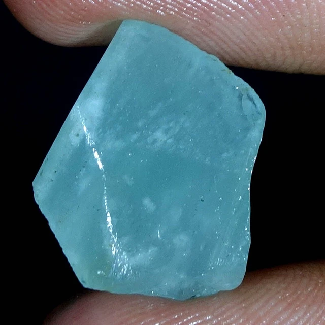 100% Natural Santa maria Aquamarine Crystal Specimen Rough Loose gemstone MA26