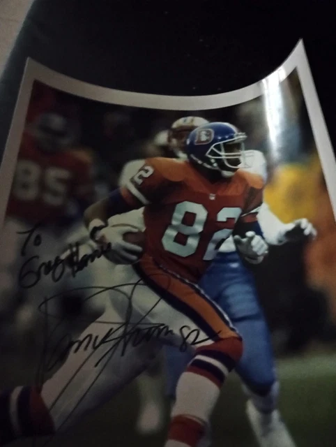 autographed vance johnson picture