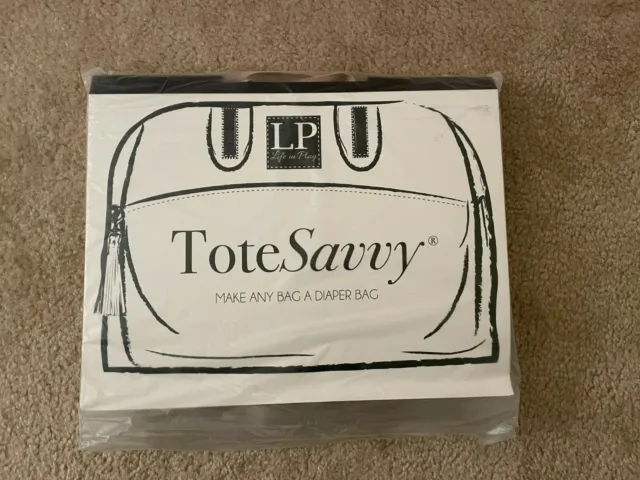 Tote Savvy Original 11-Pocket Diaper Bag Insert Purse Organizer Almond