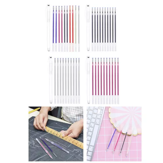 10Pcs Heat Erasable Pen Refills Fabric Marker Refills Vanishing for Quilting