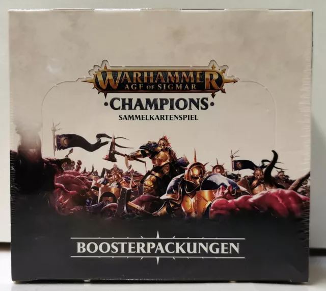 + Warhammer Age of Sigmar Champions Sammelkartenspiel Display Box-24 Booster-OVP