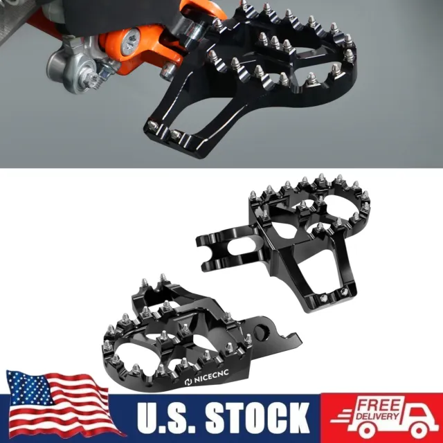 Wide Extender Foot Pegs Footrests For Honda CRF250R CRF450R CRF450X 2005-2023