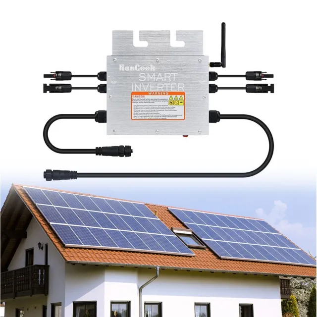 Inversor solar de alta precisión con control WiFi y cable de bus de CA integrado