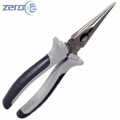 Zero 12 Hardened Steel Alloy 8" Long Secure Grip Area Nose Pliers