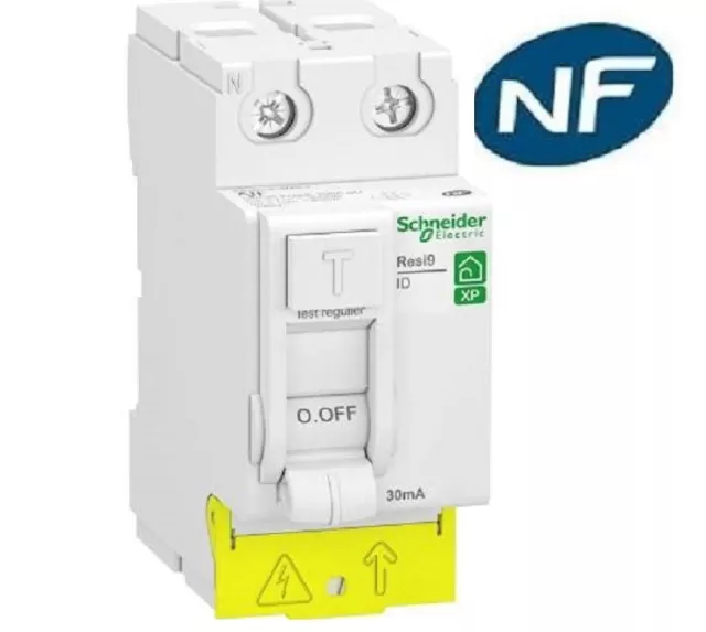 Interrupteur différentiel Resi9 xp 2P 40A 30ma type AC - Schneider R9PRC240