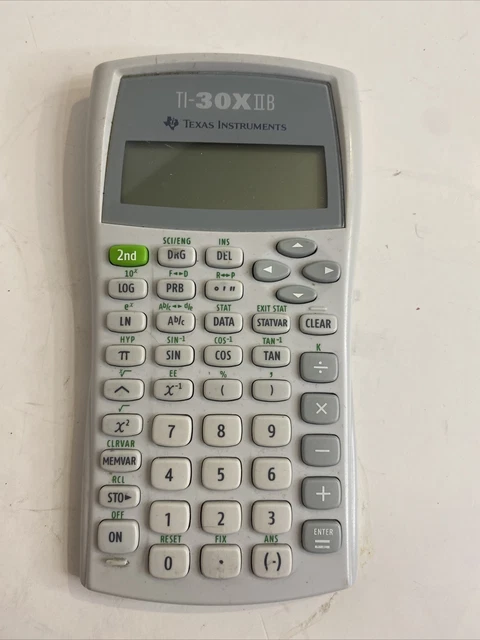 Texas Instruments Gray TEXAS INSTRUMENTS 30 XIIB Scientific Calculator Grey b27 $7.49 ...