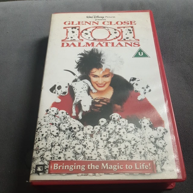 DISNEY PICTURES VHS - 101 Dalmatians - Live Action - Glenn Close - 1997 ...