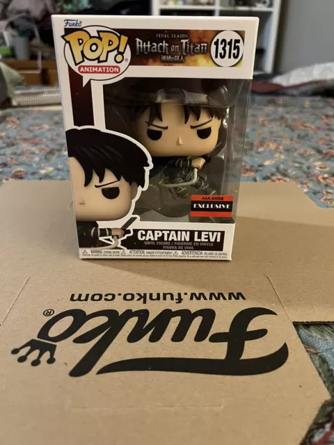 Funko Pop Captain Levi #1315 Attack on Titan AAA Anime Exclusive IN STOCK