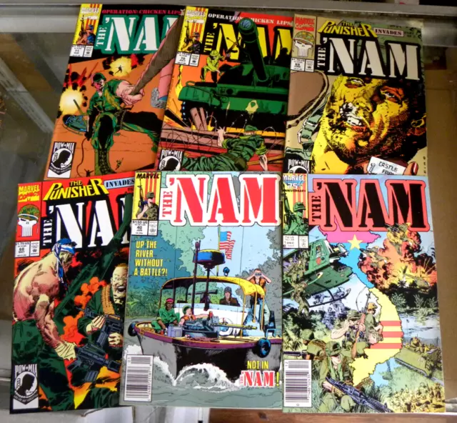 Marvel 1986 6 issues THE 'NAM 1 NM- 40 68 69 70 71 qq