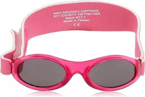 Baby Banz 100% UV Protection Pink Infant Unisex Sunglasses Adventure 0-2 Yrs NIP