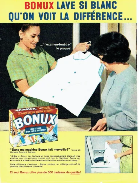 publicité papier - lessive bonux de1964