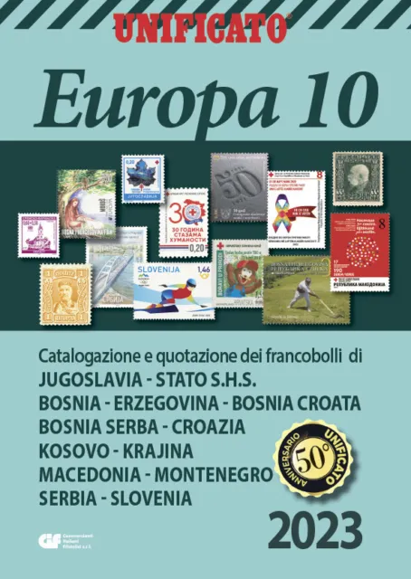 Unificato Catalogo Francobolli Europa Volume 10 2023 Nuovo