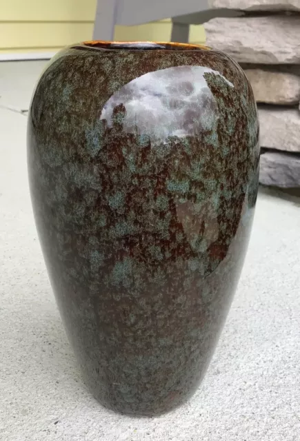 Studio Art Pottery Speckled Stoneware Vase~7.25”