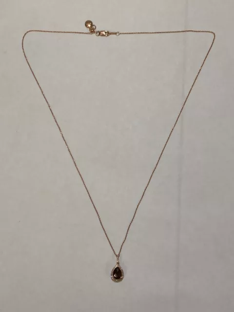 LeVian 14KT Rose Gold Smoky Quartz and Diamond Pendant Necklace - 20 in 2