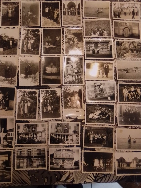 lot de petite photo ancienne femmes , hommes , enfants , familles  , divers