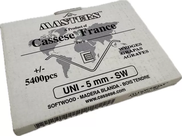 Cassese Masters XL Agrafes UNI 5mm Bois Tendre Boite De 5400